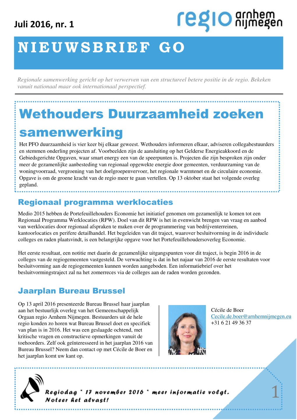 Nieuwsbrief 1 GO