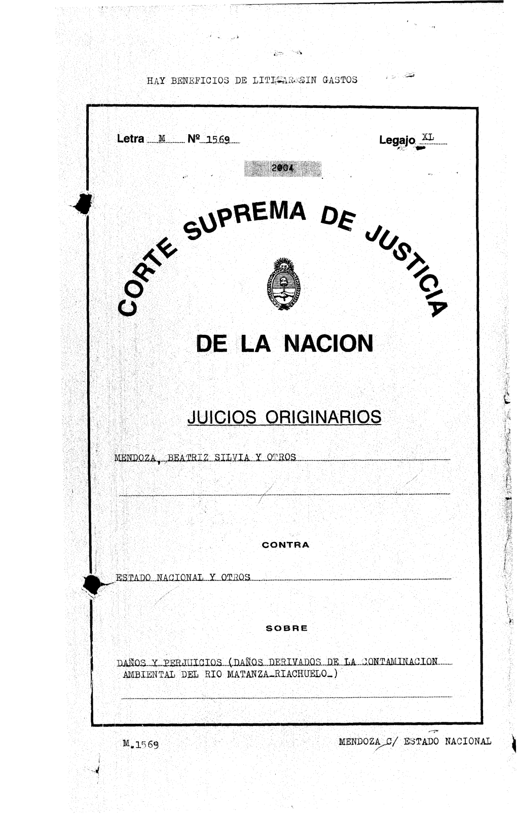 Letra M Nº...1569 Legajo XL ANEXO 1 ACTUACIÓN NOTARIAL GAAG7464173