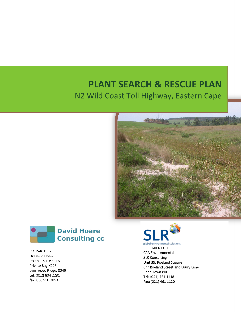 Plant Search & Rescue Plan