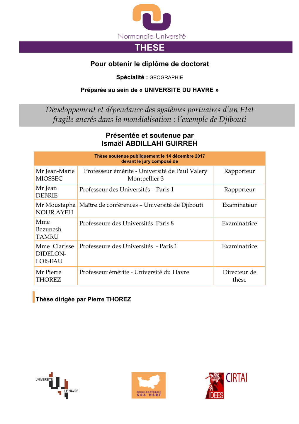 Développement Et Dépendance Des Systèmes Portuaires D'un