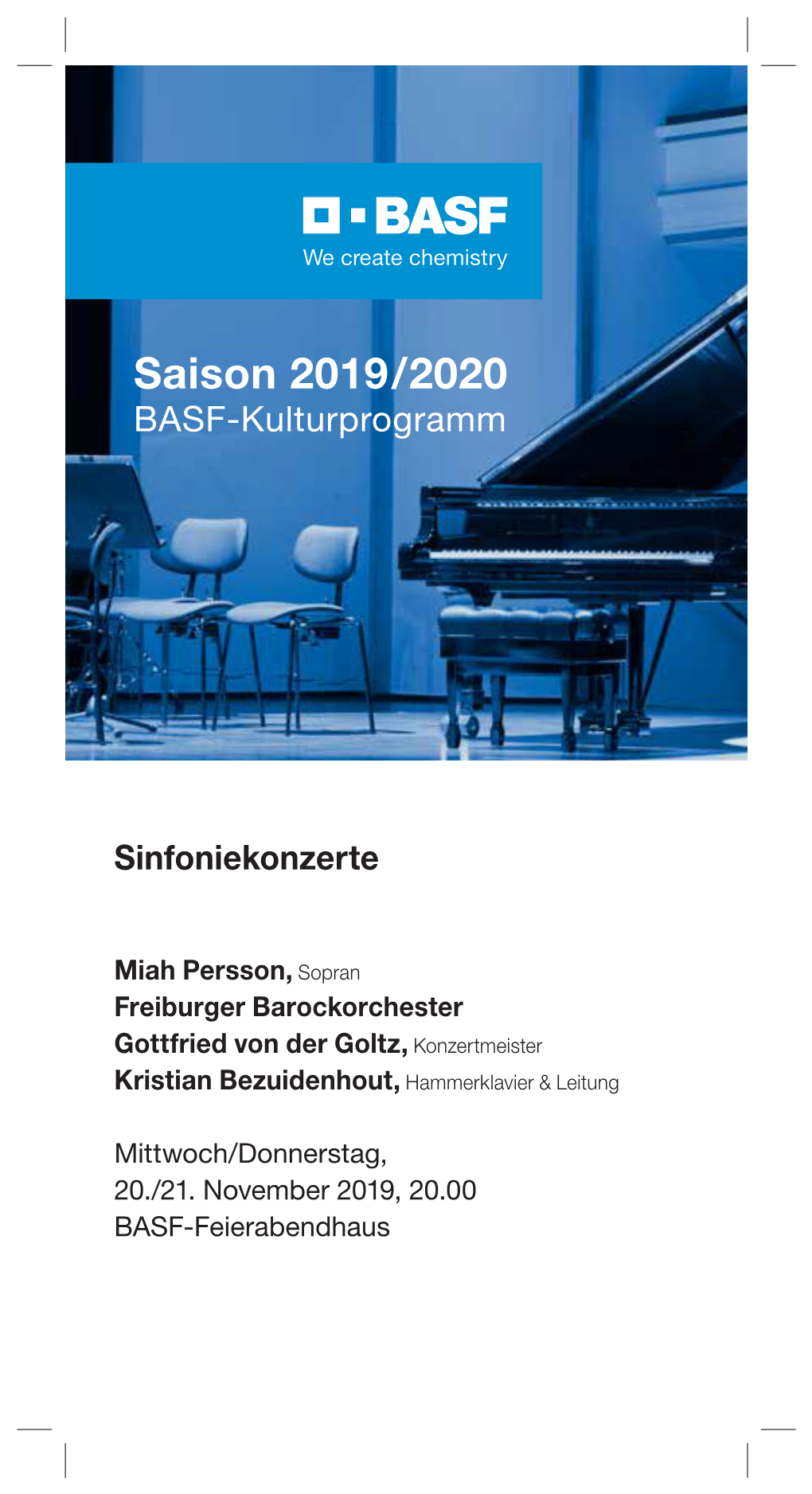 Saison 2019 / 2020 BASF-Kulturprogramm