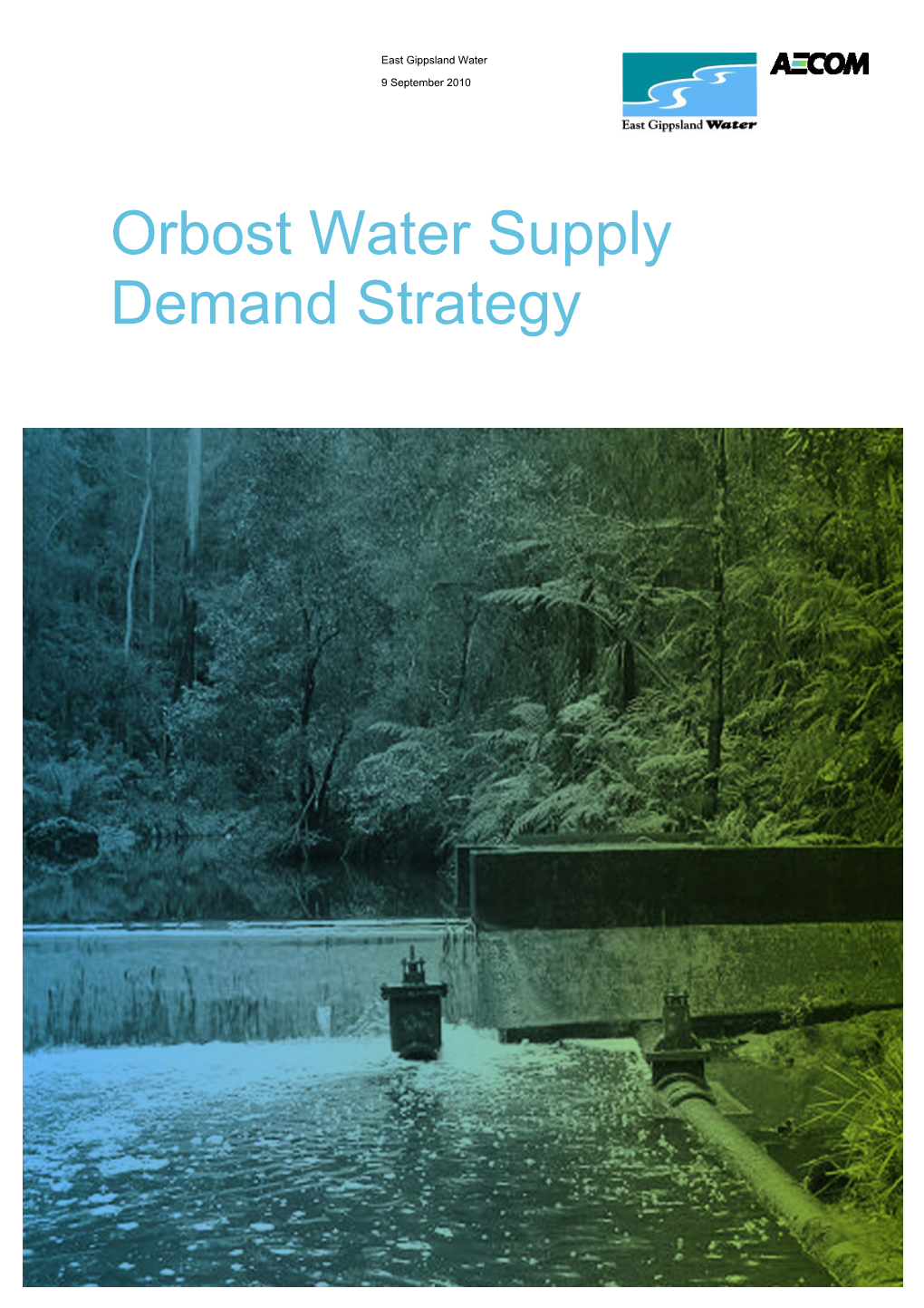 Orbost Water Supply Demand Strategy