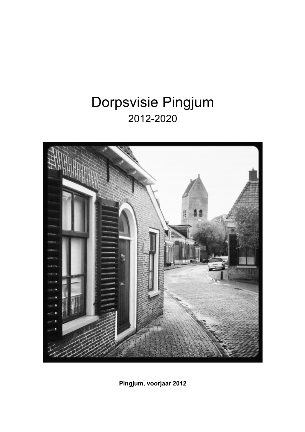 Dorpsvisie Pingjum 2012-2020