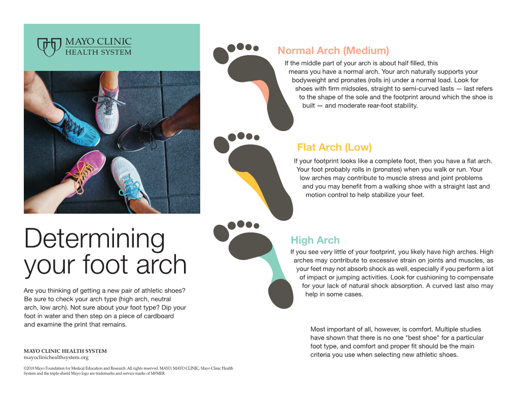 Determining Your Foot Arch