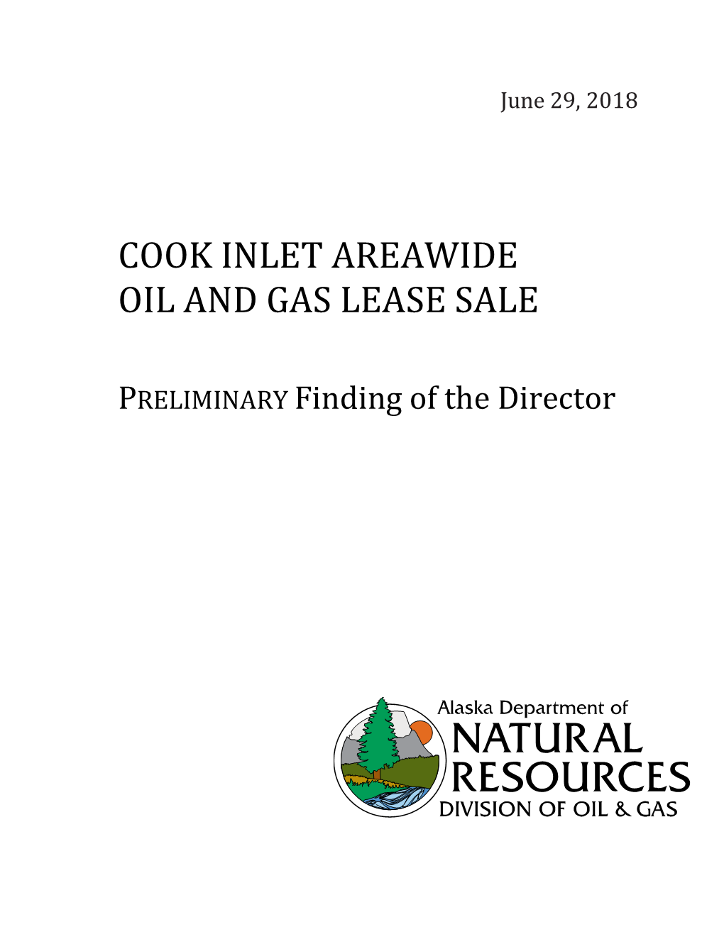 Cook Inlet Areawide Oil and Gas Lease Sale