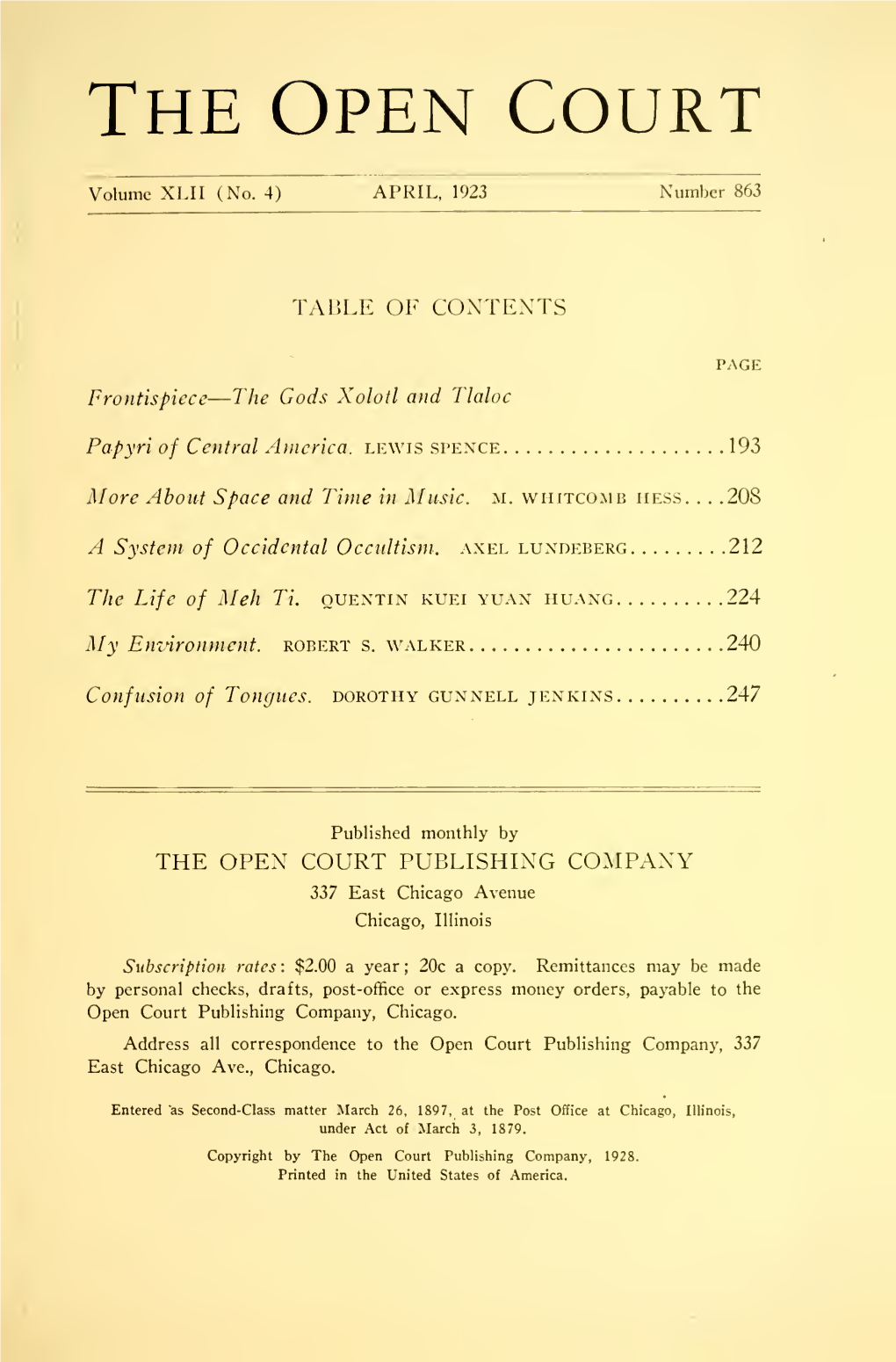 Papyri of Central America