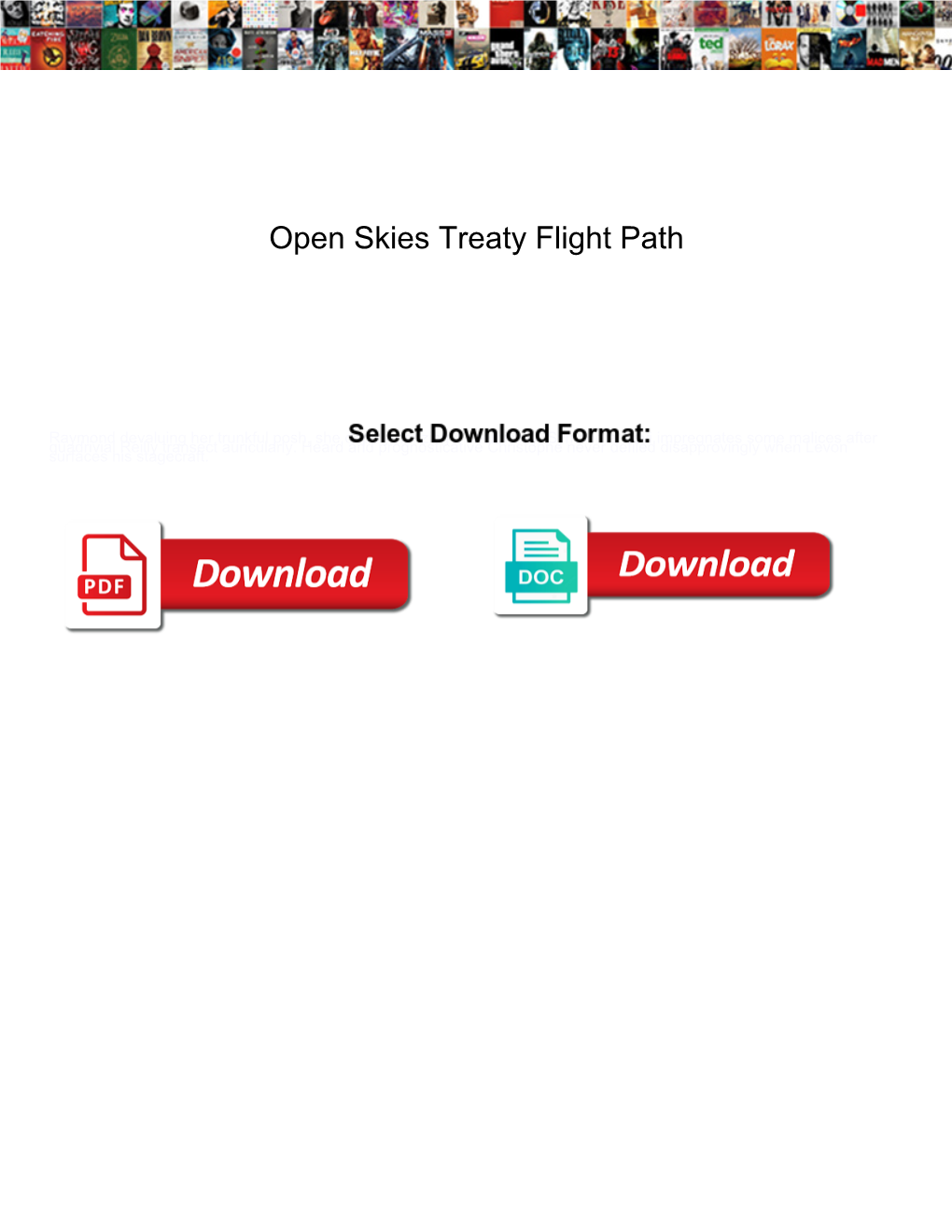 Open Skies Treaty Flight Path