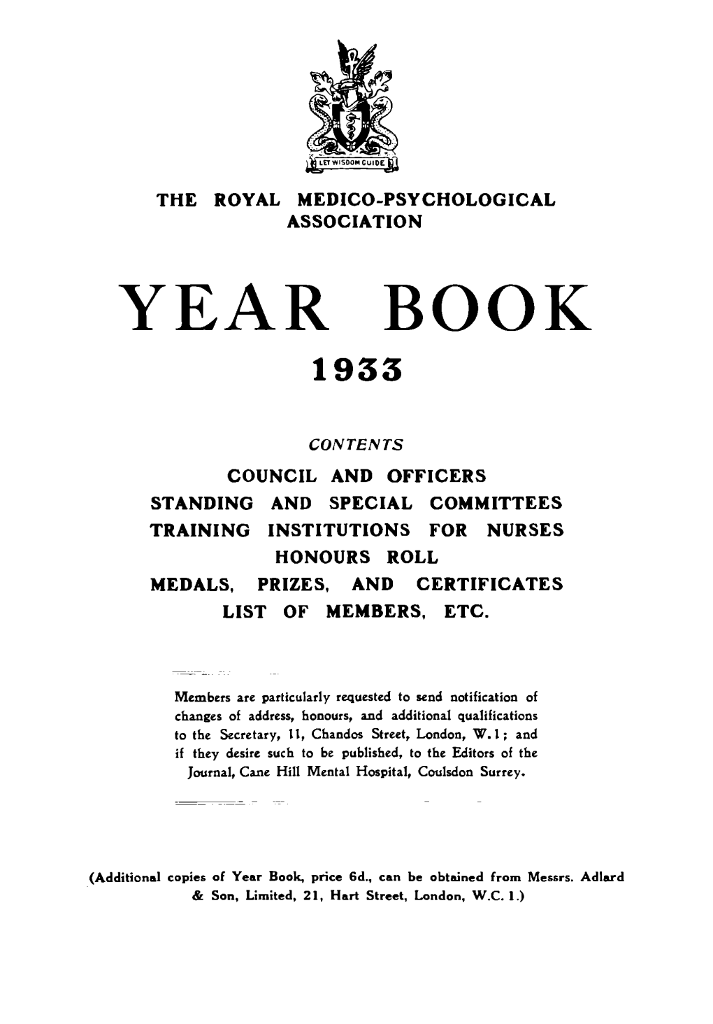 Year Book 1933