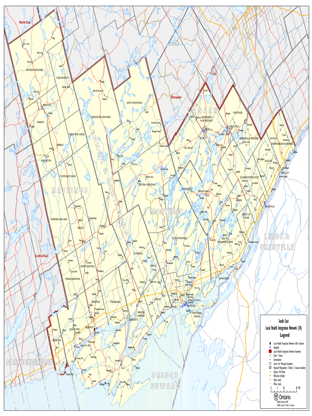 L a N a R K Hastings Frontenac Leeds & Grenville Prince