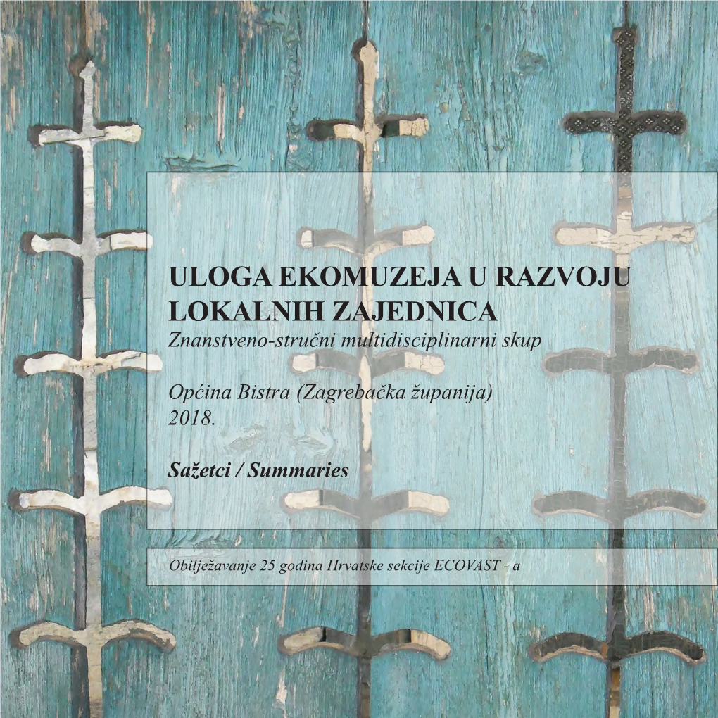 "Uloga Ekomuzeja U Razvoju Lokalnih Zajednica" (Pdf)