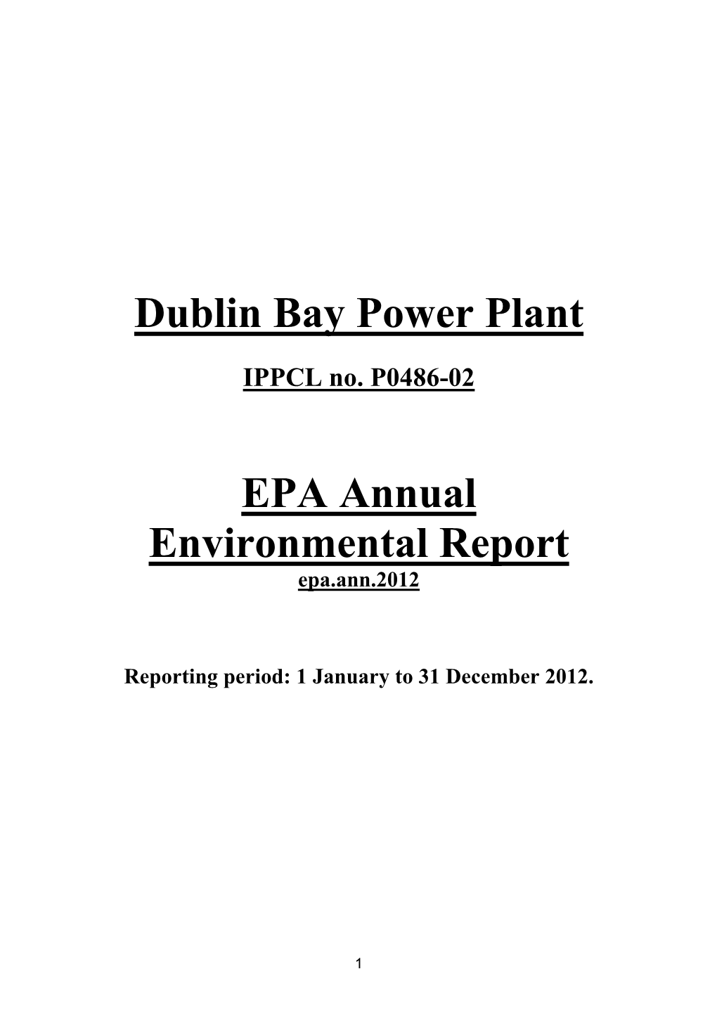 Dublin Bay Power Plant
