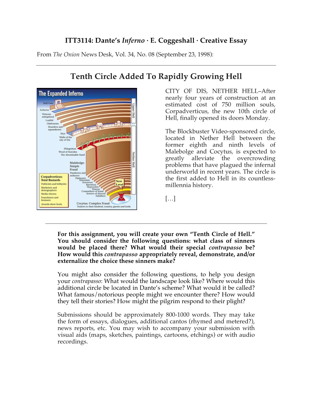 Tenth Circle Added to Rapidly Growing Hell