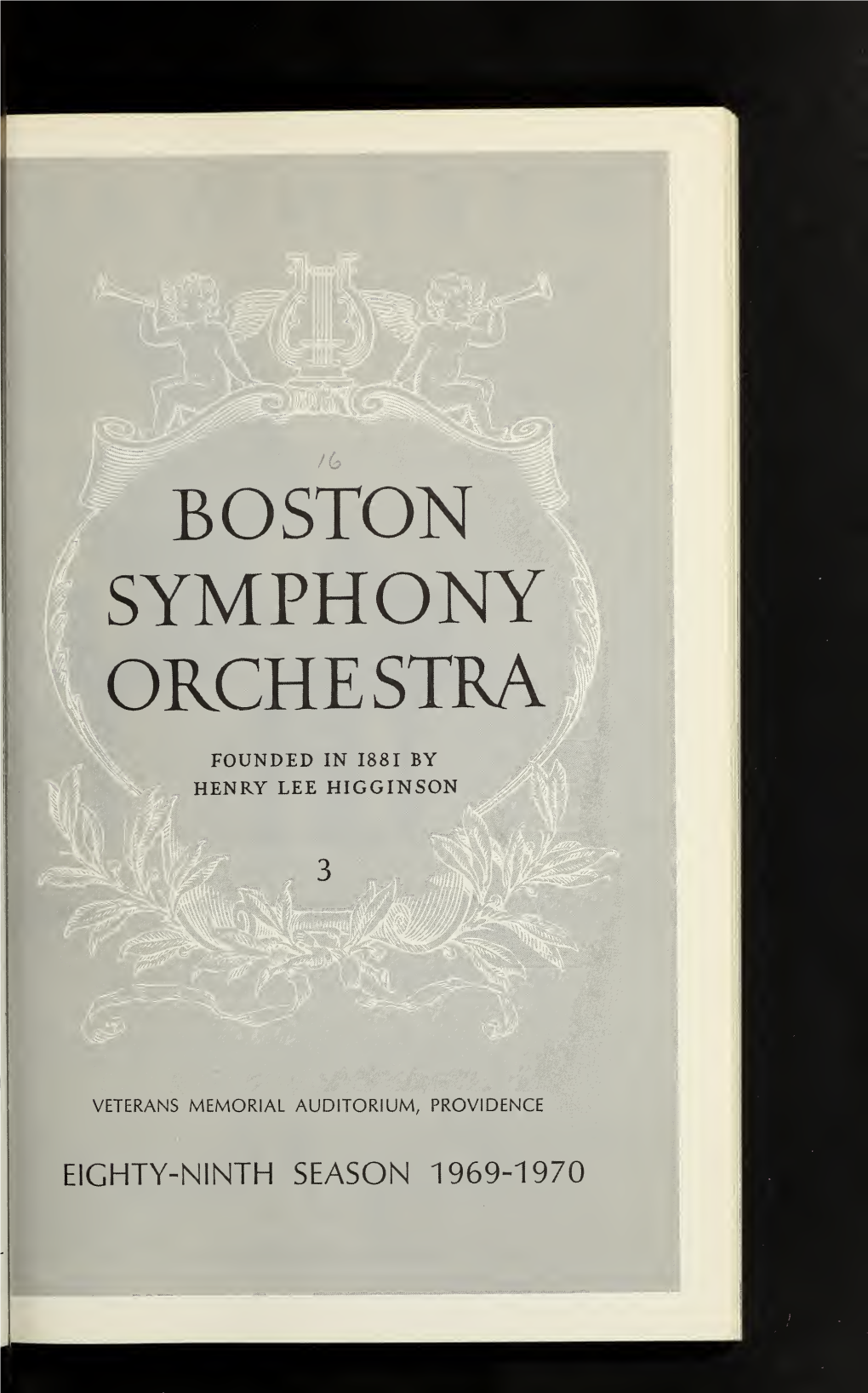 Boston Symphony Orchestra Concert Programs, Season 89, 1969
