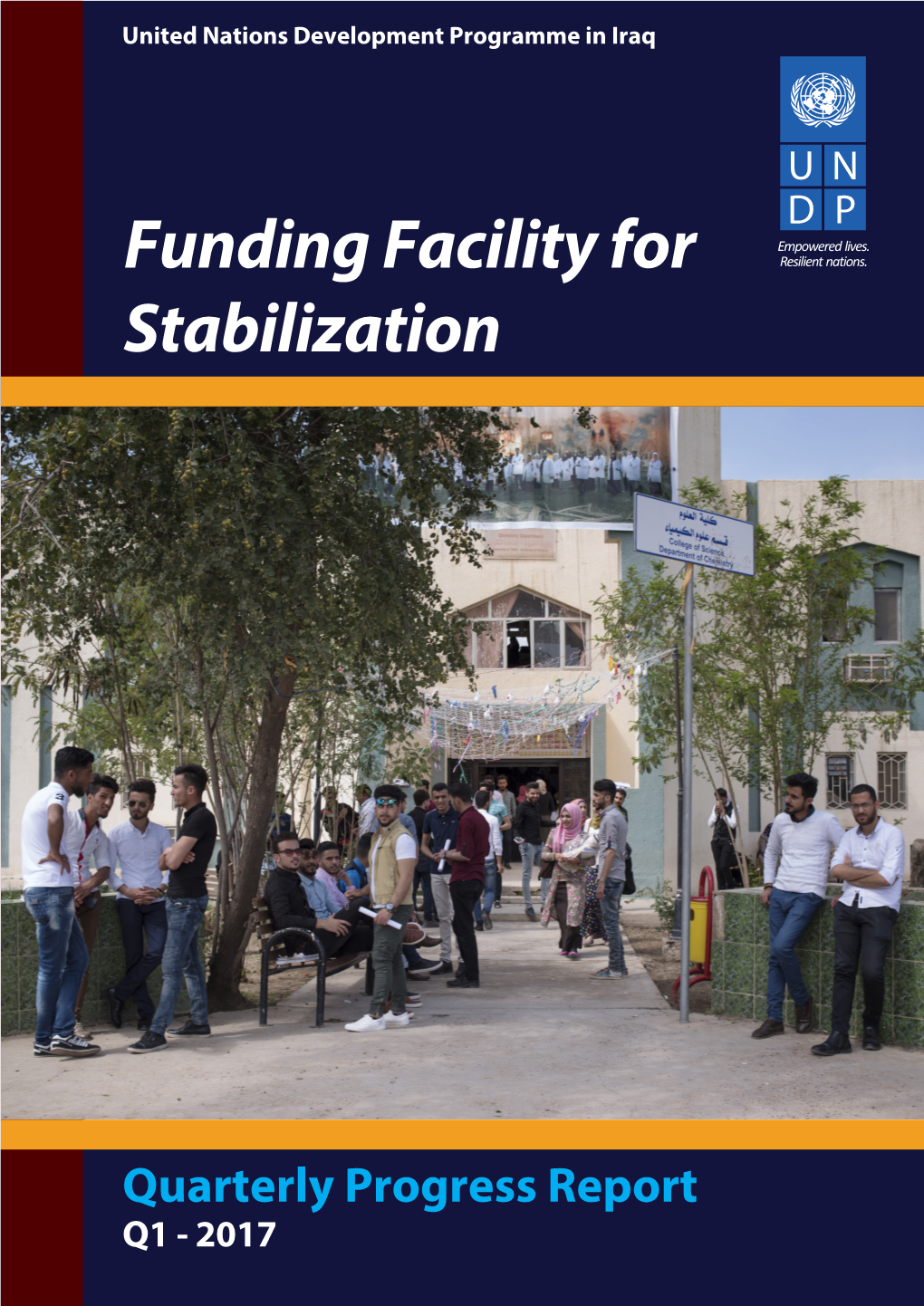 Funding Facility for Stabilization - Project ID 000089459 1 Funding Facility for Stabilization Quarterly Progress Report