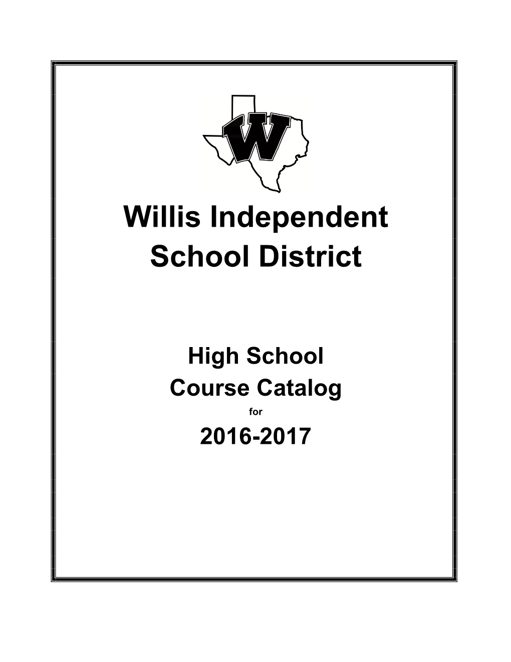 2016-2017 High School Course Catalog