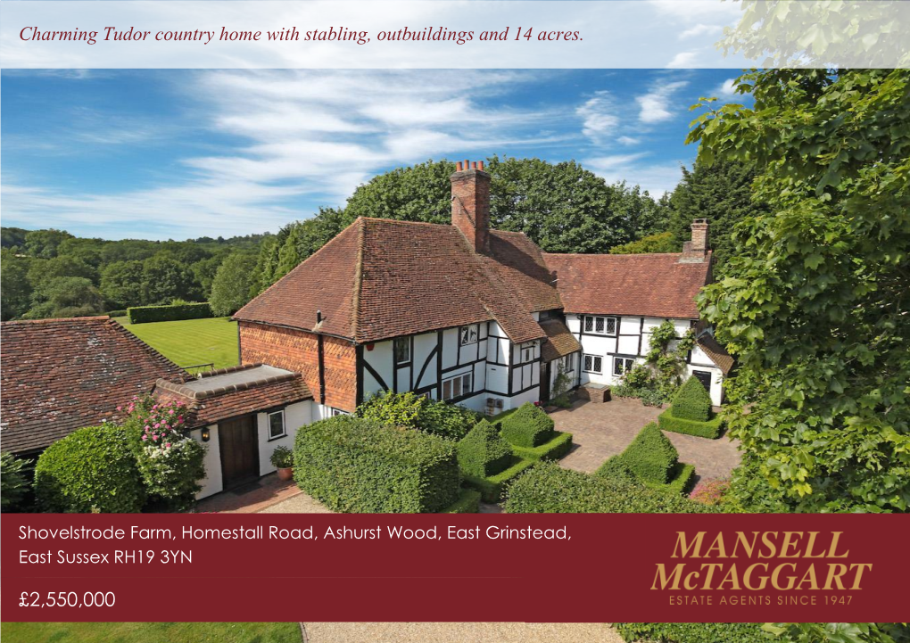 2550000 Charming Tudor Country Home with Stabling
