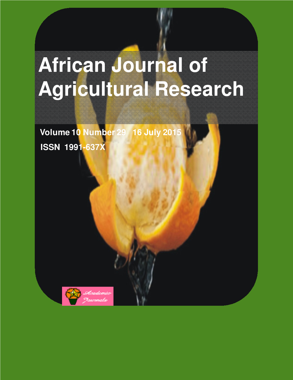 African Journal of Agricultural Research