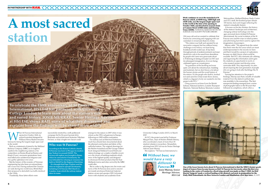 150 Anniversary of St Pancras Station.Pdf