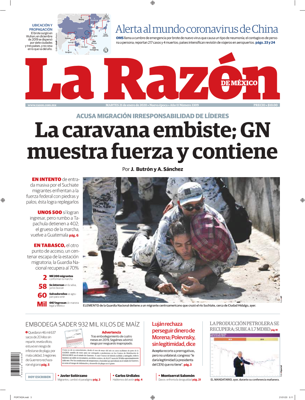 La Caravana Embiste; GN Muestra Fuerza Y Contiene Por J