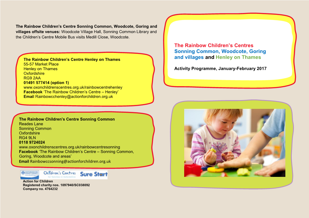 The Rainbow Children's Centres Sonning Common, Woodcote