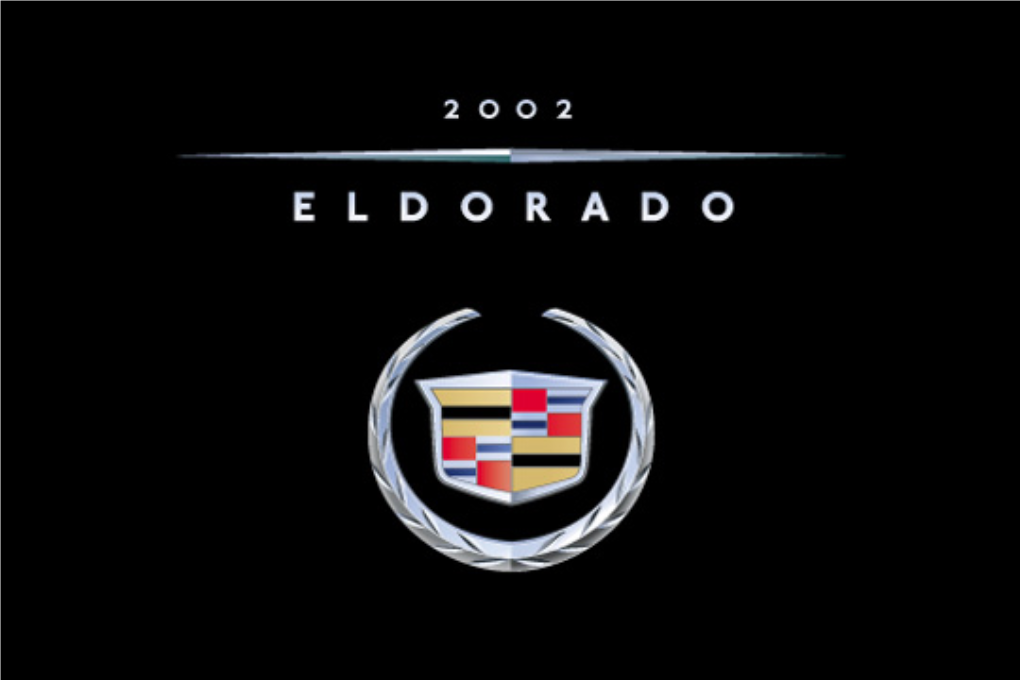 2002 Cadillac Eldorado Owner Manual