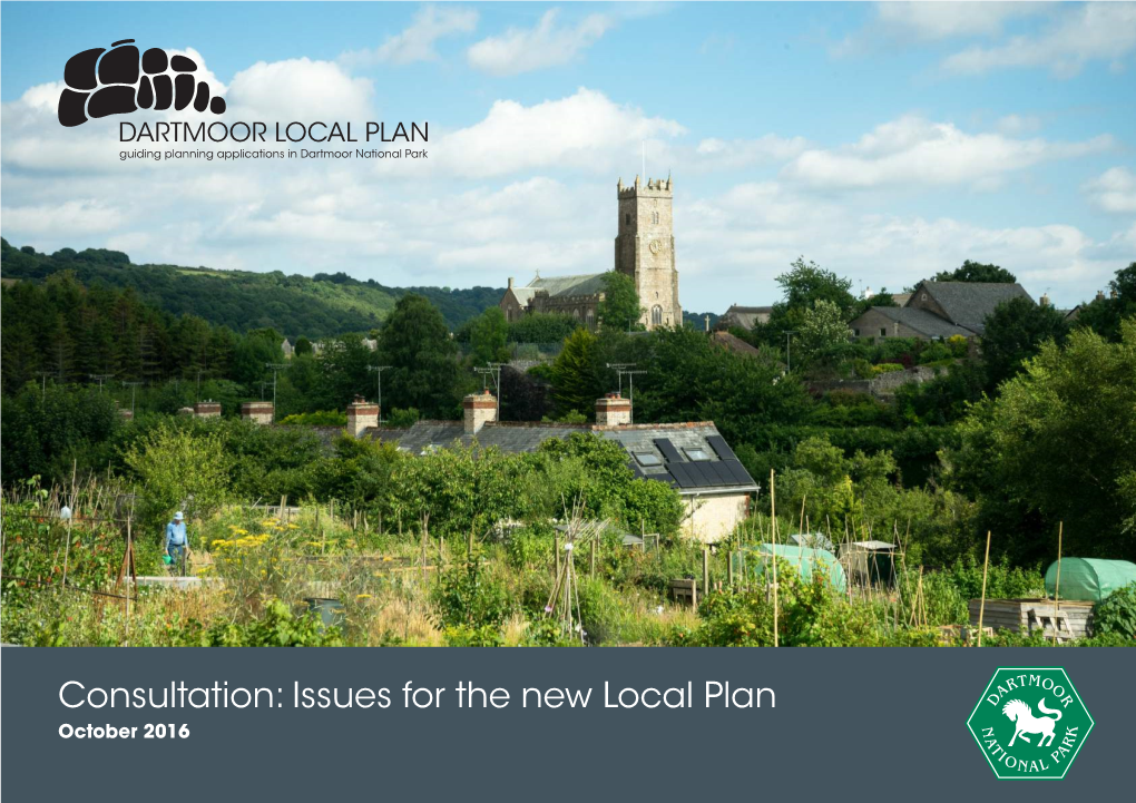 Consultation: Issues for the New Local Plan