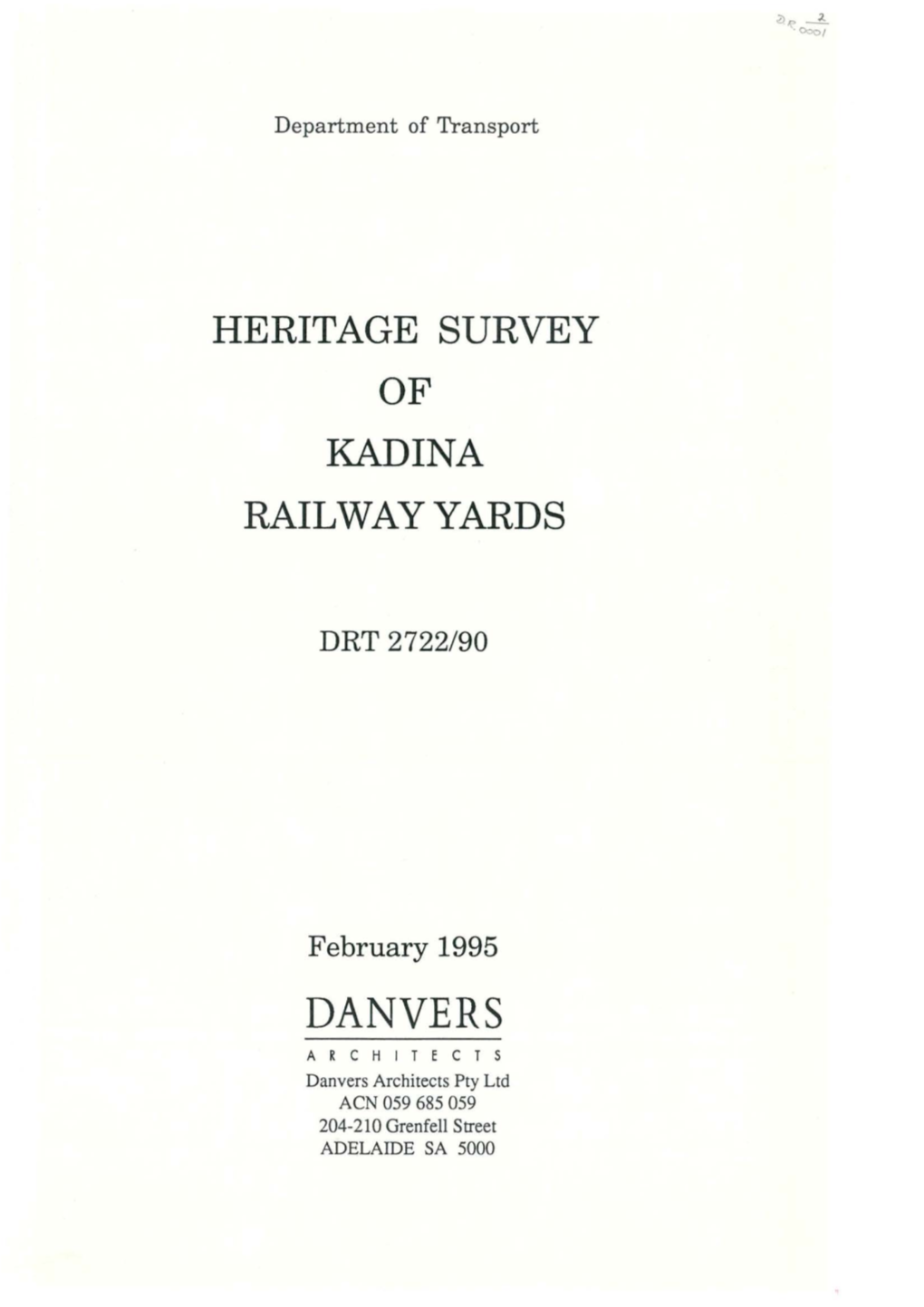 Kadina Railway Yards Heritage Survey (1995)