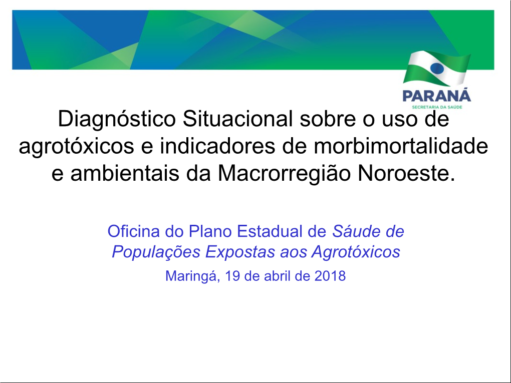 Diagnóstico Situacional Noroeste