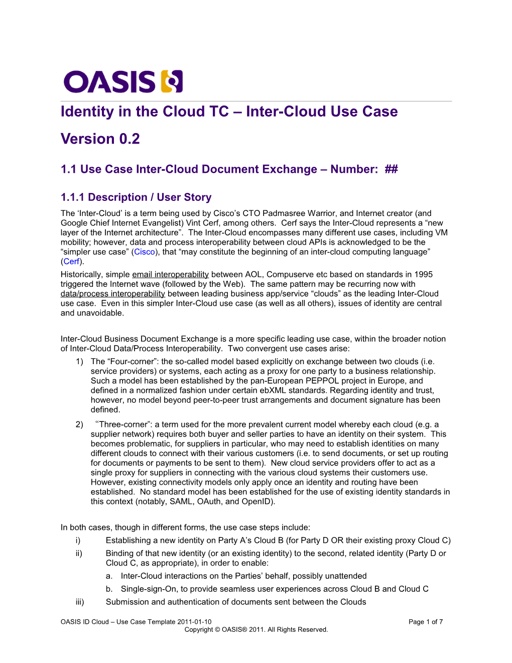 OASIS Specification Template s11