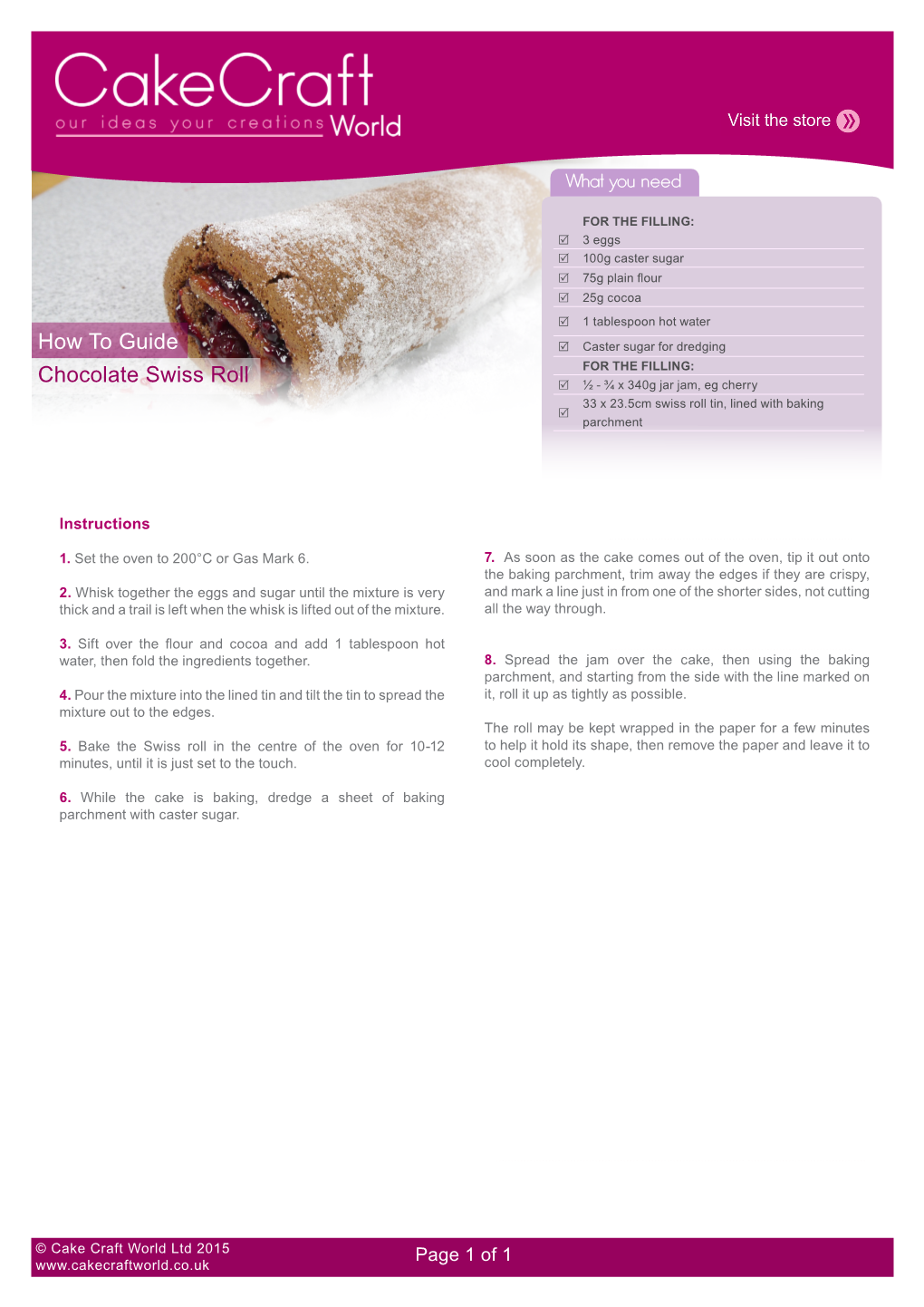 How to Guide Chocolate Swiss Roll