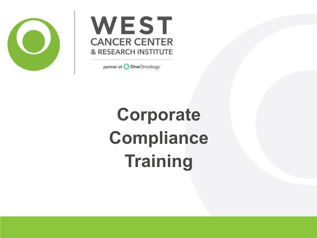 Corporate Compliance Training What Is Compliance Training?