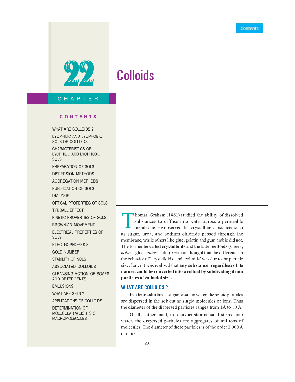 Colloids CHAPTER