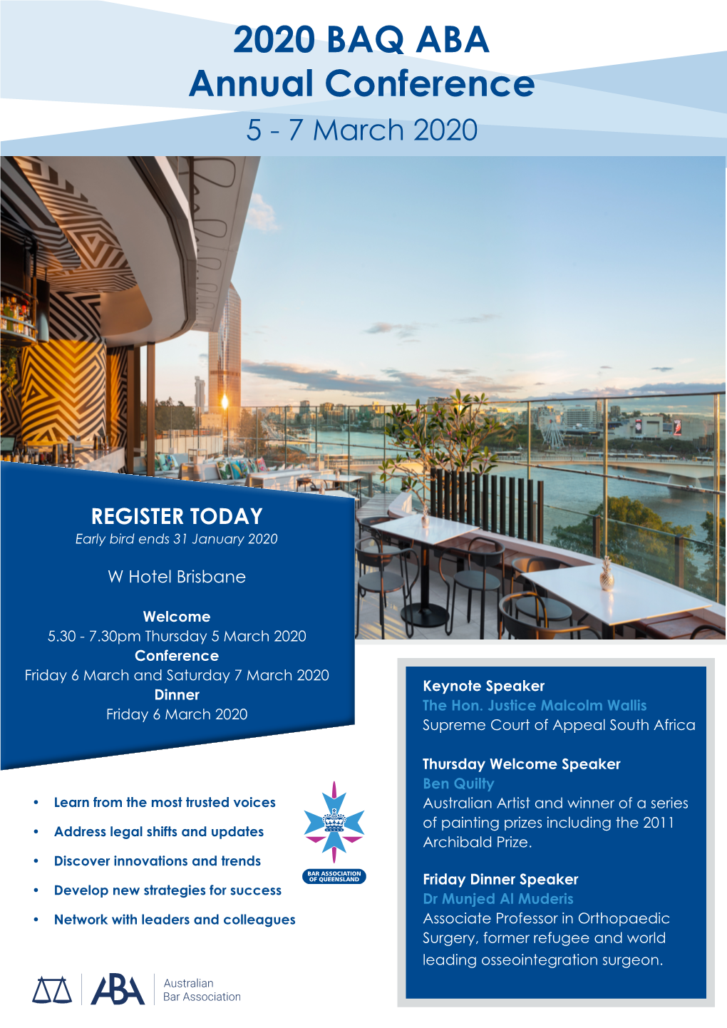 2020 BAQ ABA Annual Conference 5 - 7 March 2020