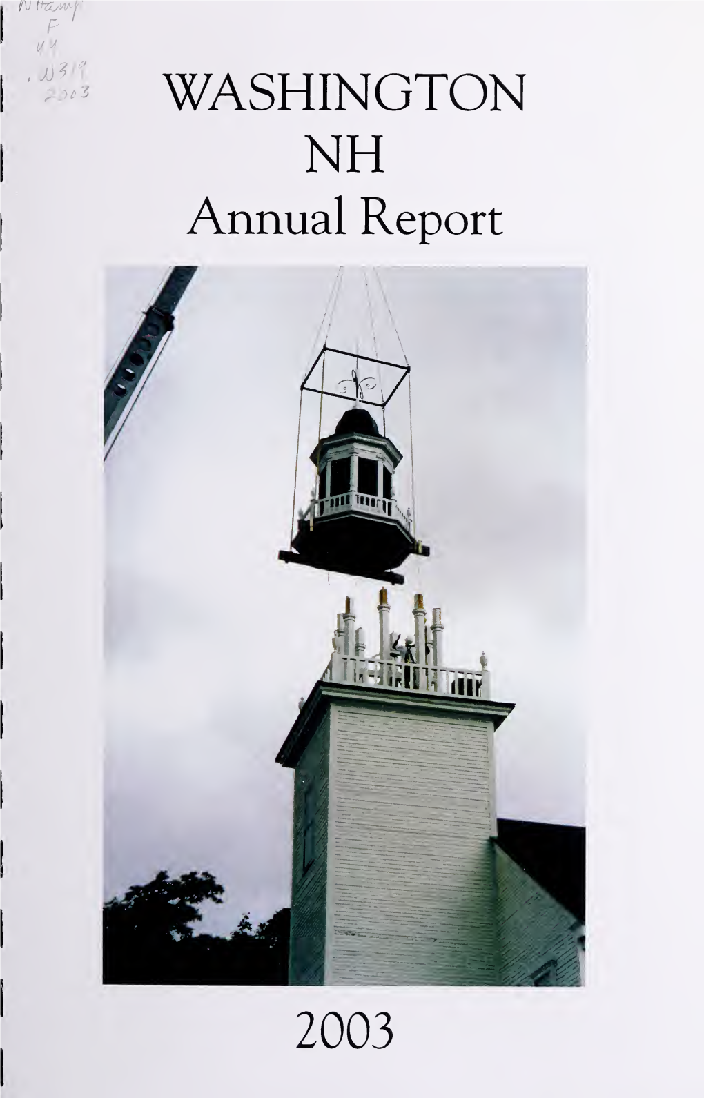 Annual Report of the Town of Washington, New Hampshire