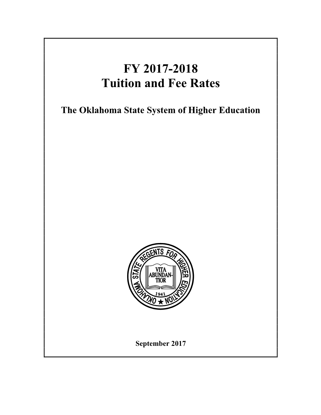 FY 2017-18 Tuition and Fee Rates