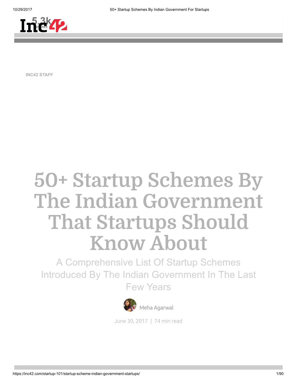 50+ Startup Schemes by the Indian Government That Startups Should Know About