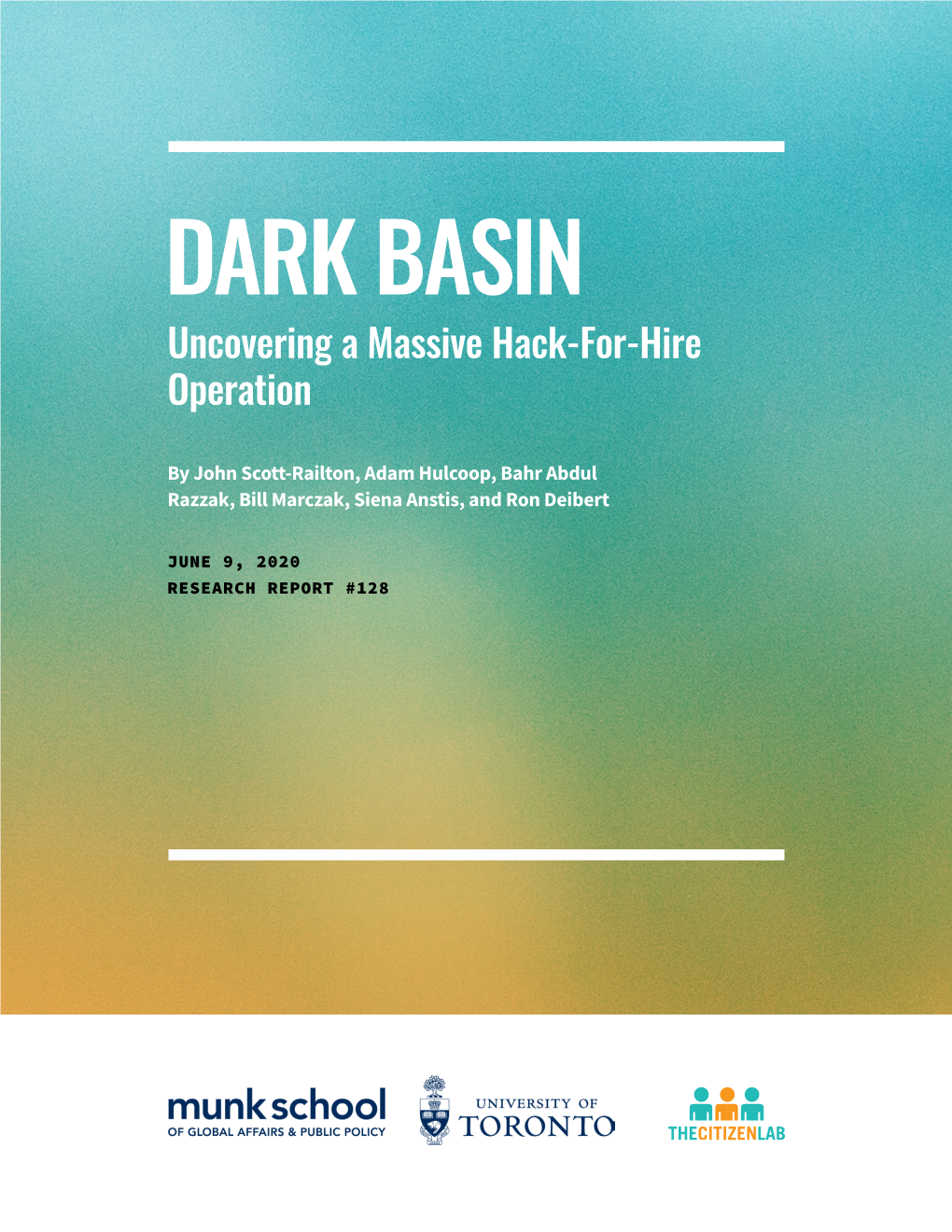 DARK BASIN Uncovering a Massive Hack-For-Hire Operation