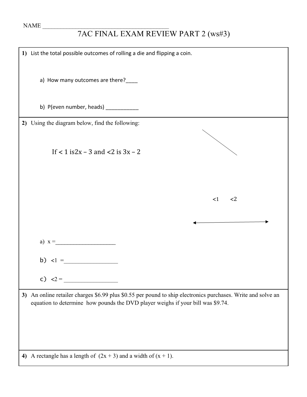 7AC FINAL EXAM REVIEW PART 2 (Ws#3)