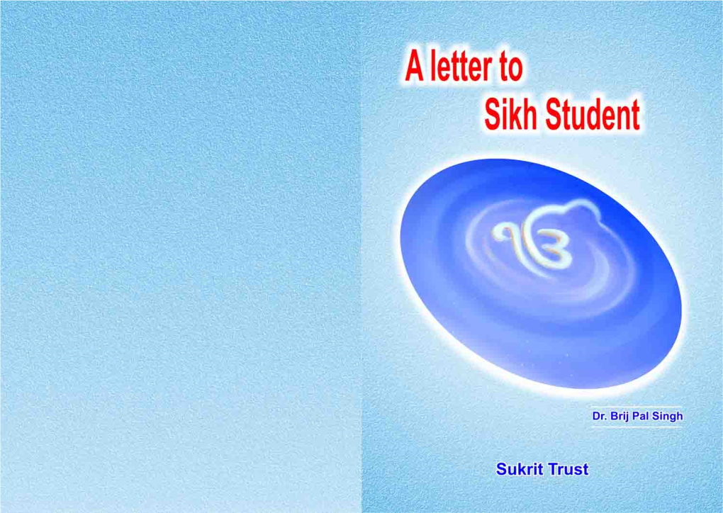A Letter to Sikh Student