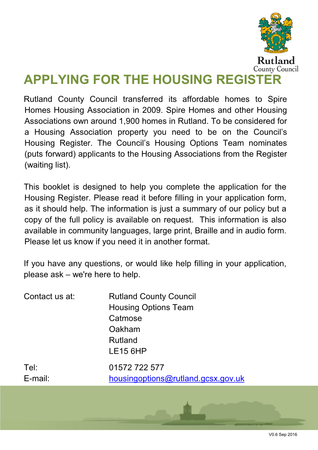 Applying for the Housing Register