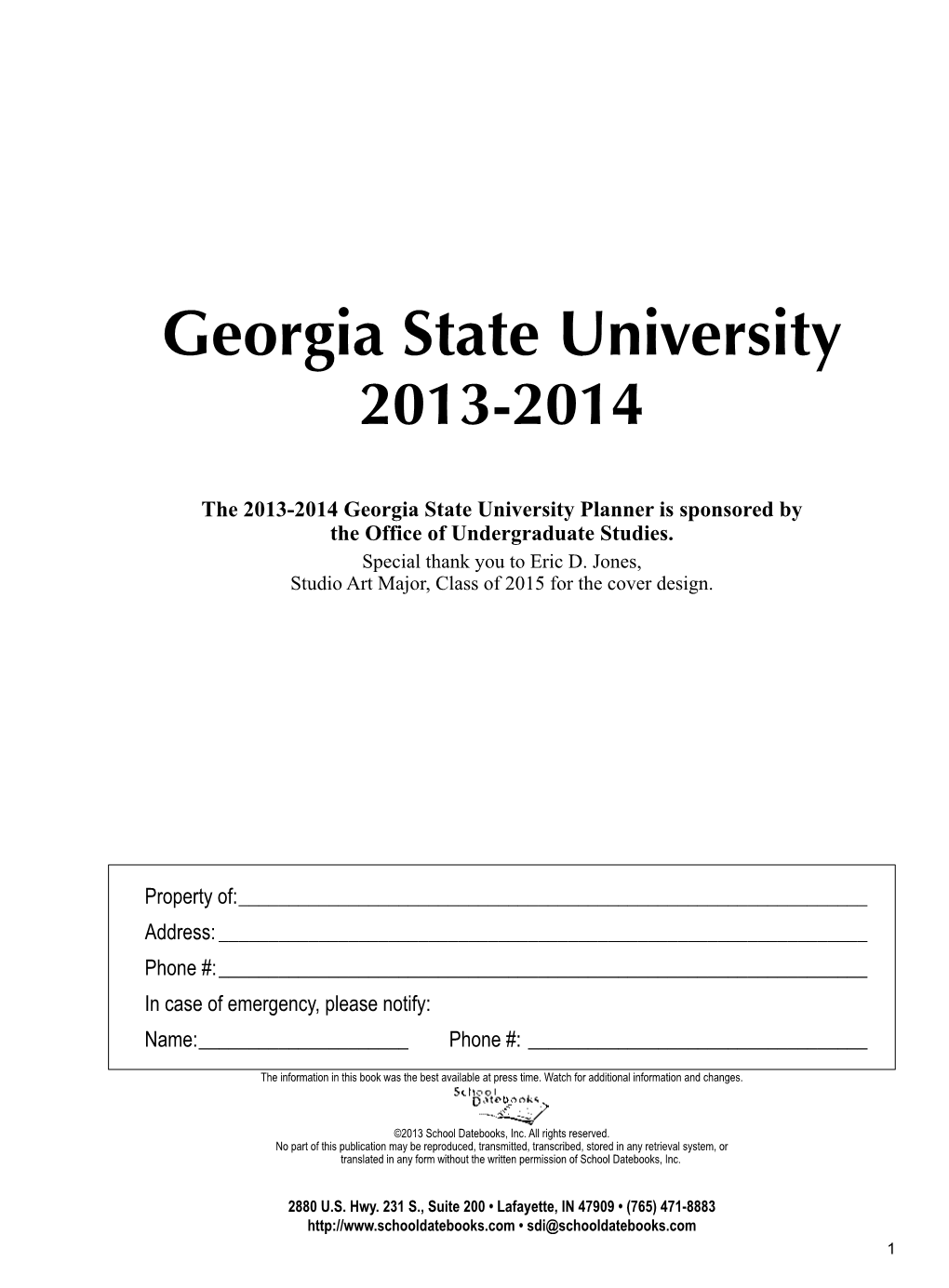 Georgia State University 2013-2014