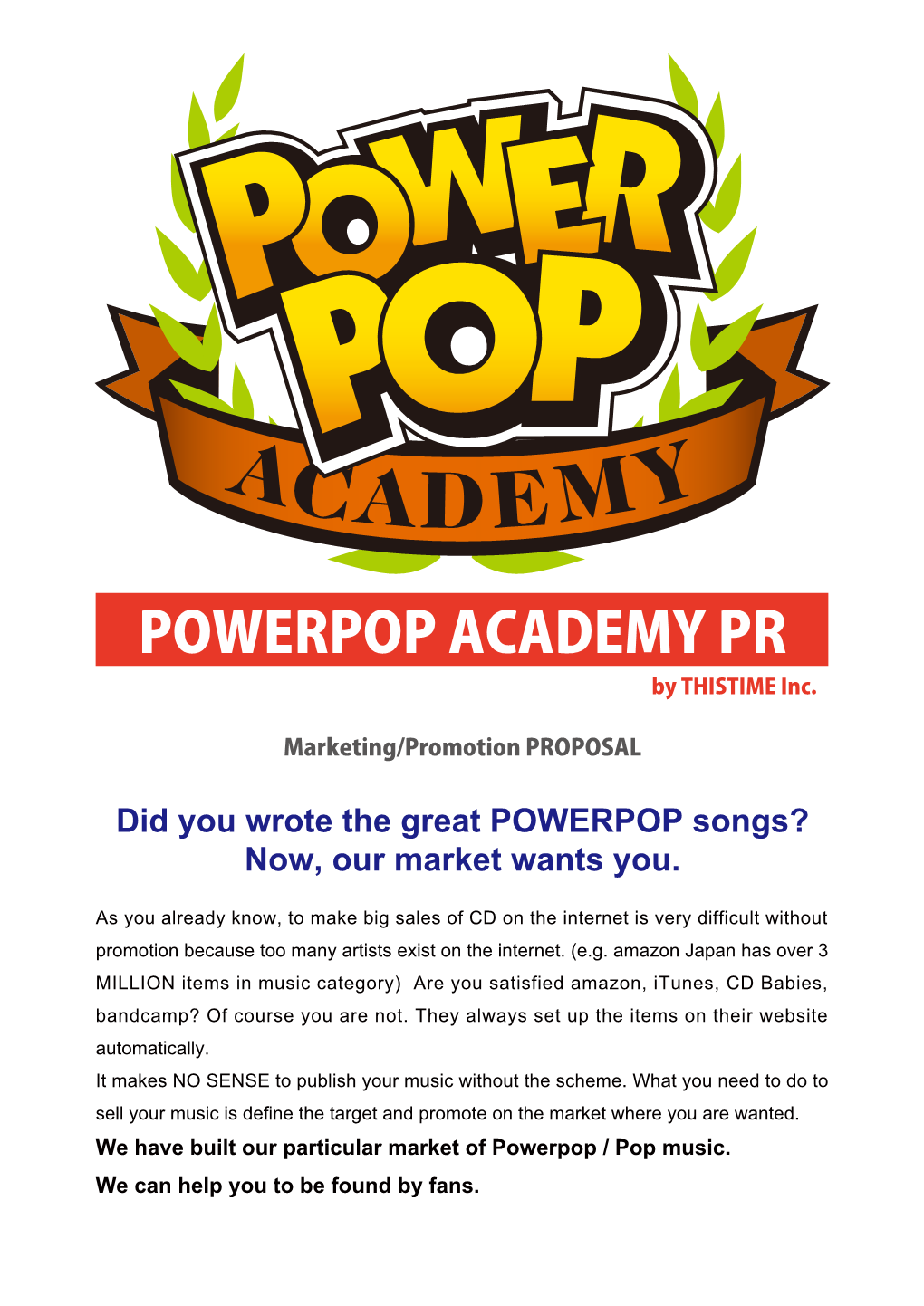 POWERPOP ACADEMY PR by THISTIME Inc