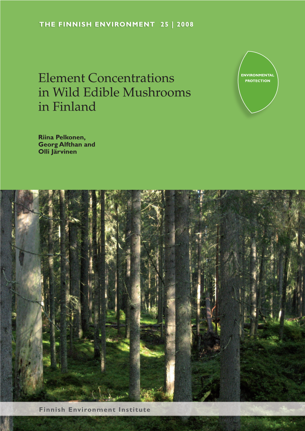 Element Concentrations in Wild Edible Mushrooms in Finland