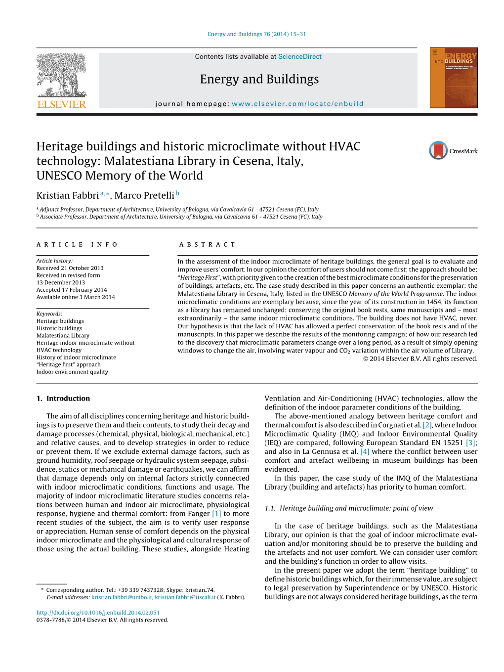 Heritage Buildings and Historic Microclimate Without HVAC