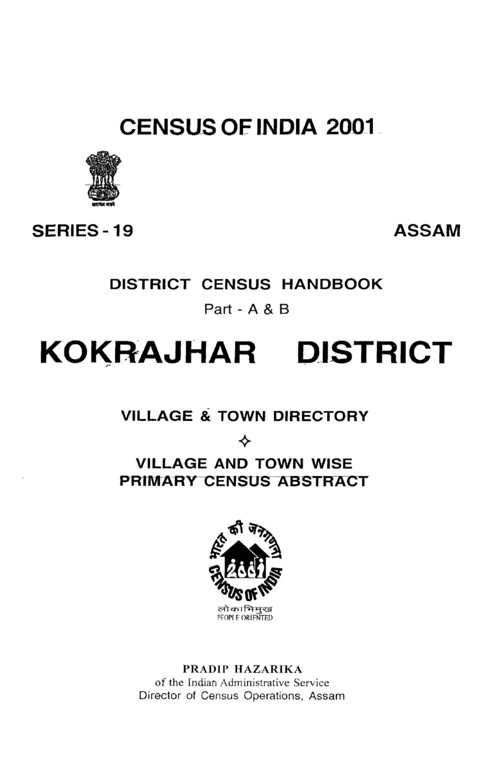 District Census Handbook, Part XII-A & B