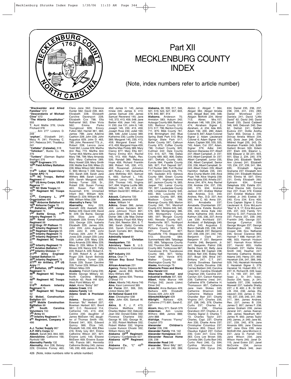 Mecklenburg Shrunke Index Pages 1/30/06 11:33 AM Page 344