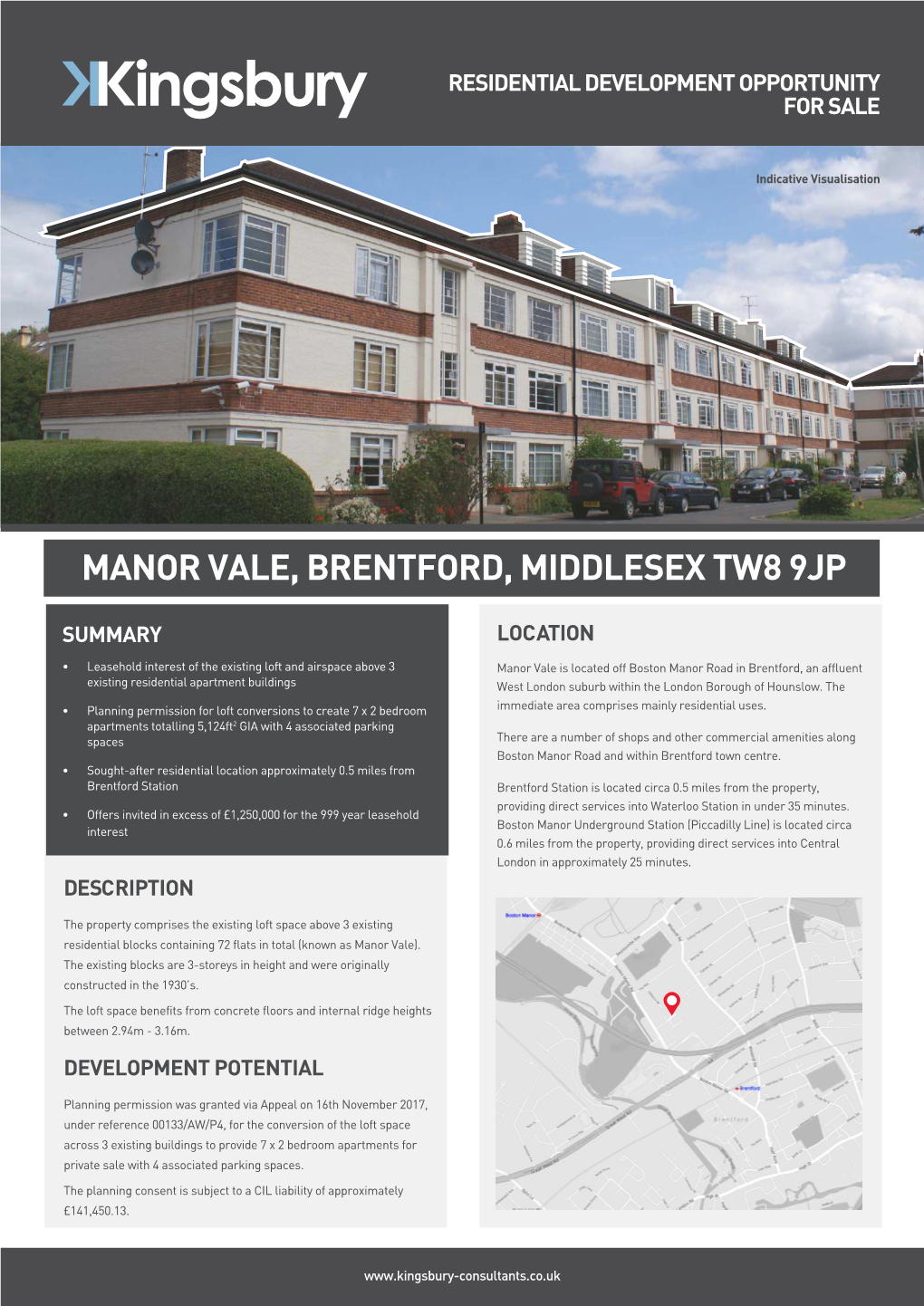 Manor Vale, Brentford, Middlesex Tw8 9Jp