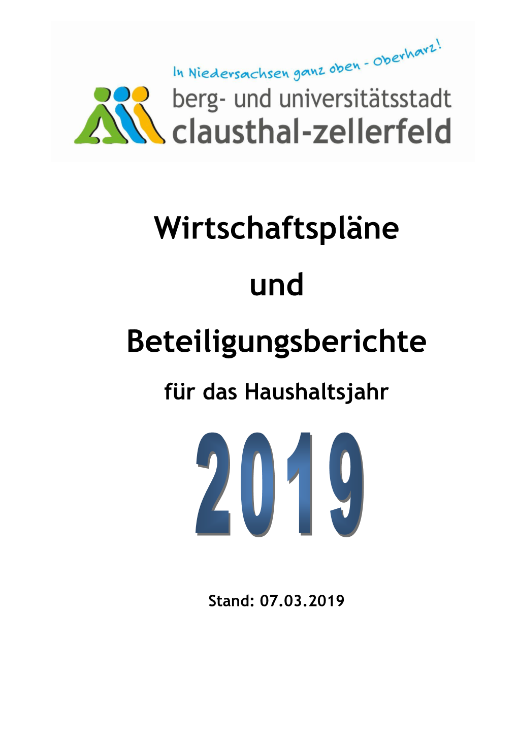 Wirtschaftspläne Und Beteiligungsberichte 2019