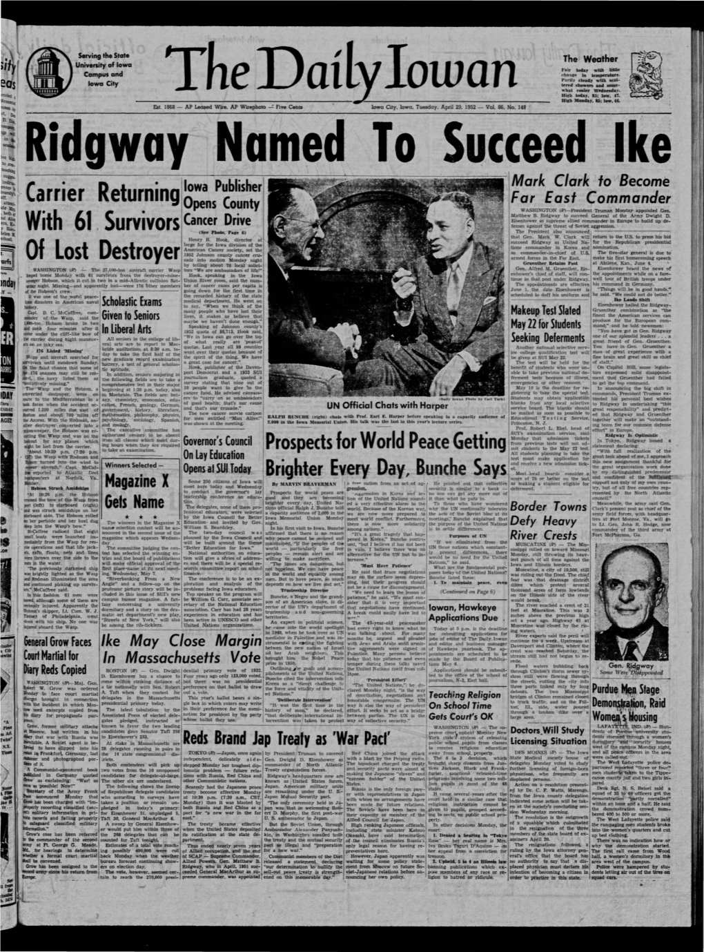 Daily Iowan (Iowa City, Iowa), 1952-04-29