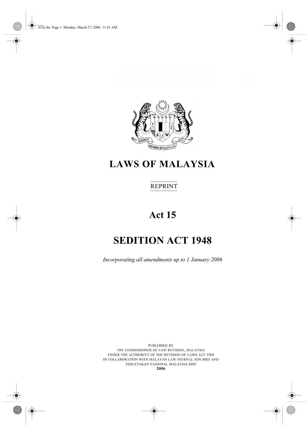 Sedition Act 1948